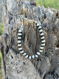 8mm Silver Beads Bracelet
