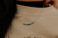Authentic Turquoise Bead and Silver Pearl Bar Necklace