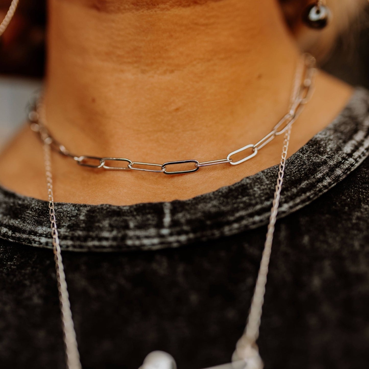 Paper Clip Chain Choker