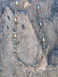 Sterling Silver Cowboy Trail Heishi Beaded Choker