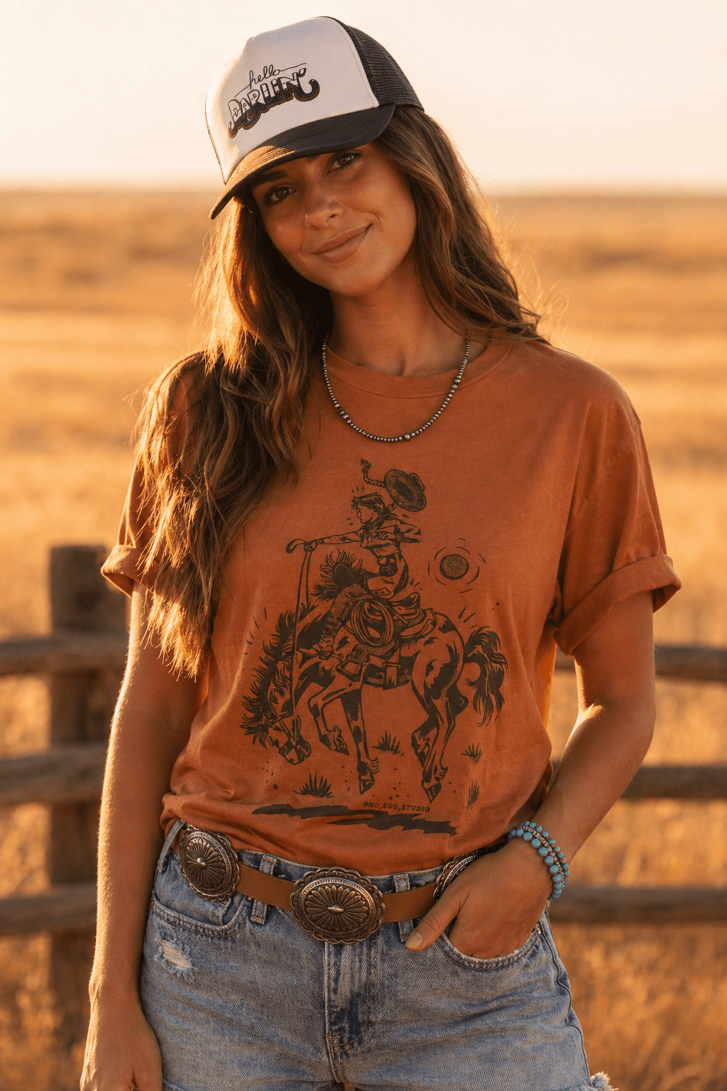 Cowgirl Rider Graphic Tee