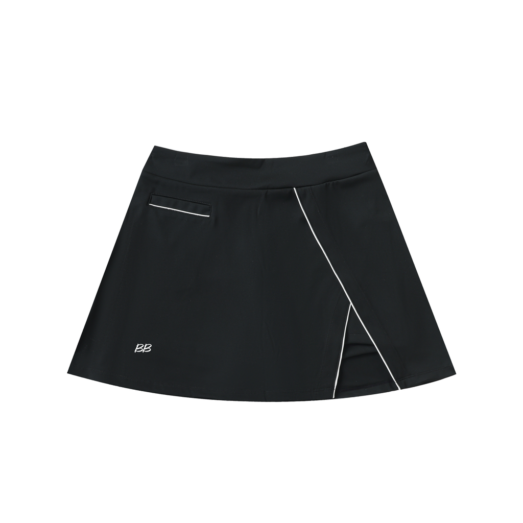 Backroad Babe High-Waist Pocketed A-Line Skirt