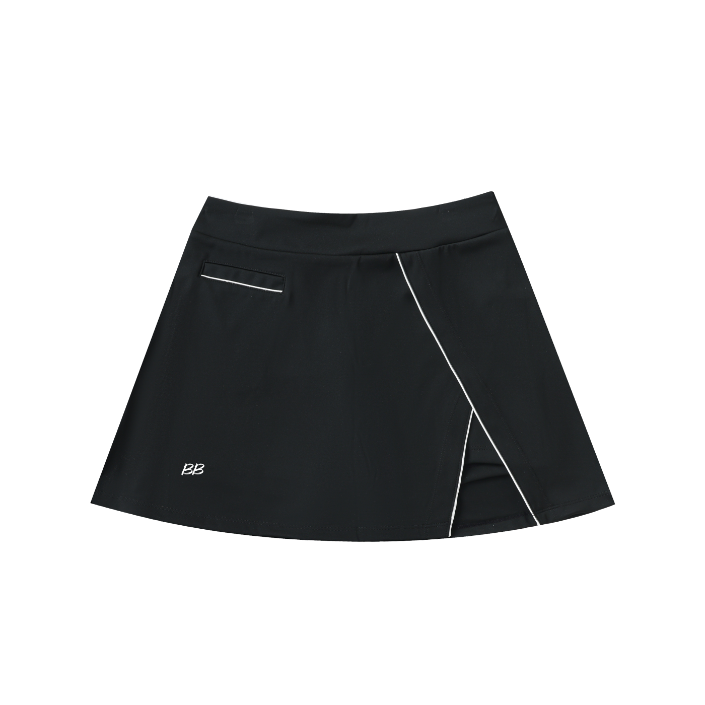 Backroad Babe High-Waist Pocketed A-Line Skirt