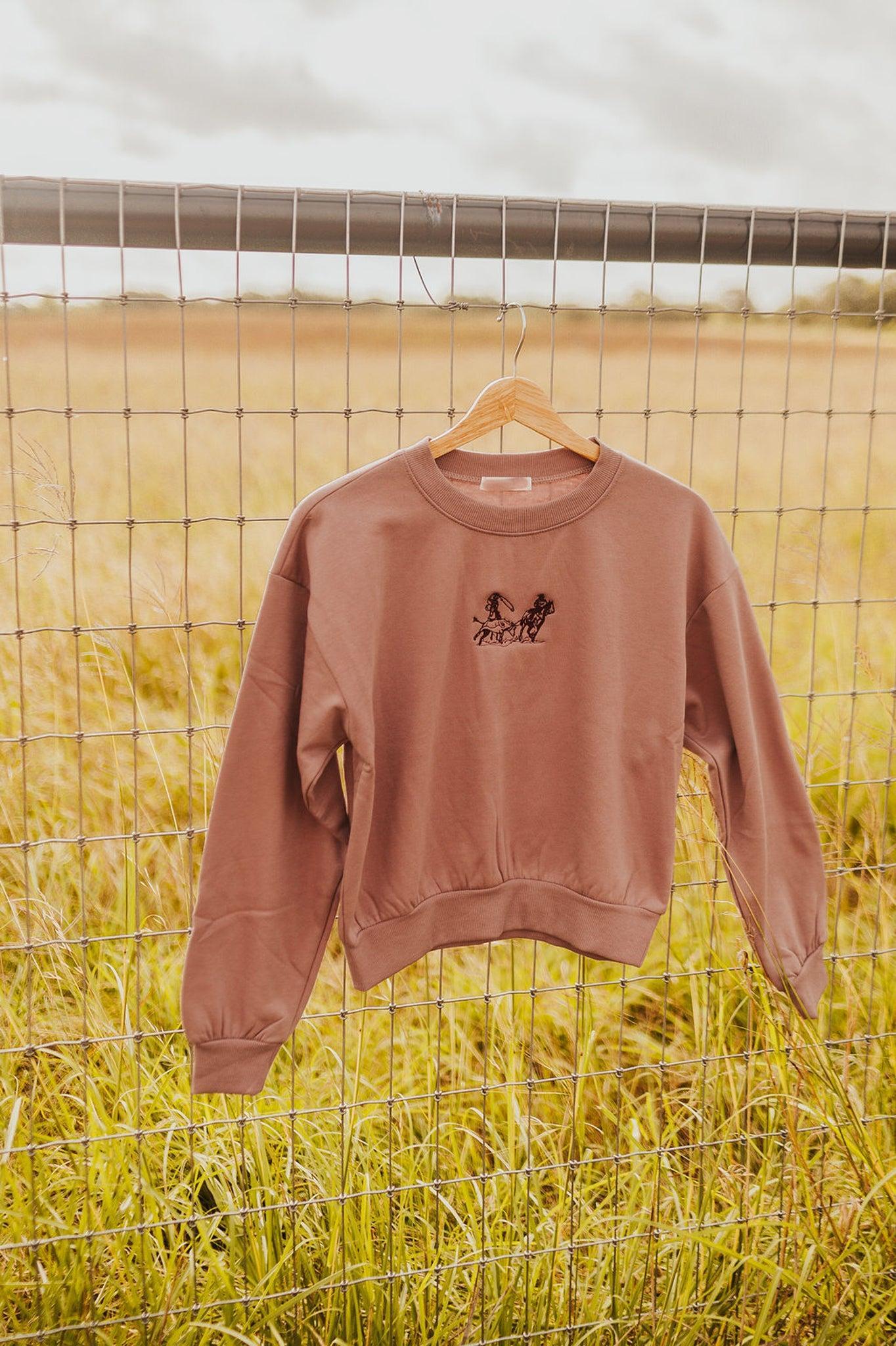 The Team Roper Sweatshirt in Mauve
