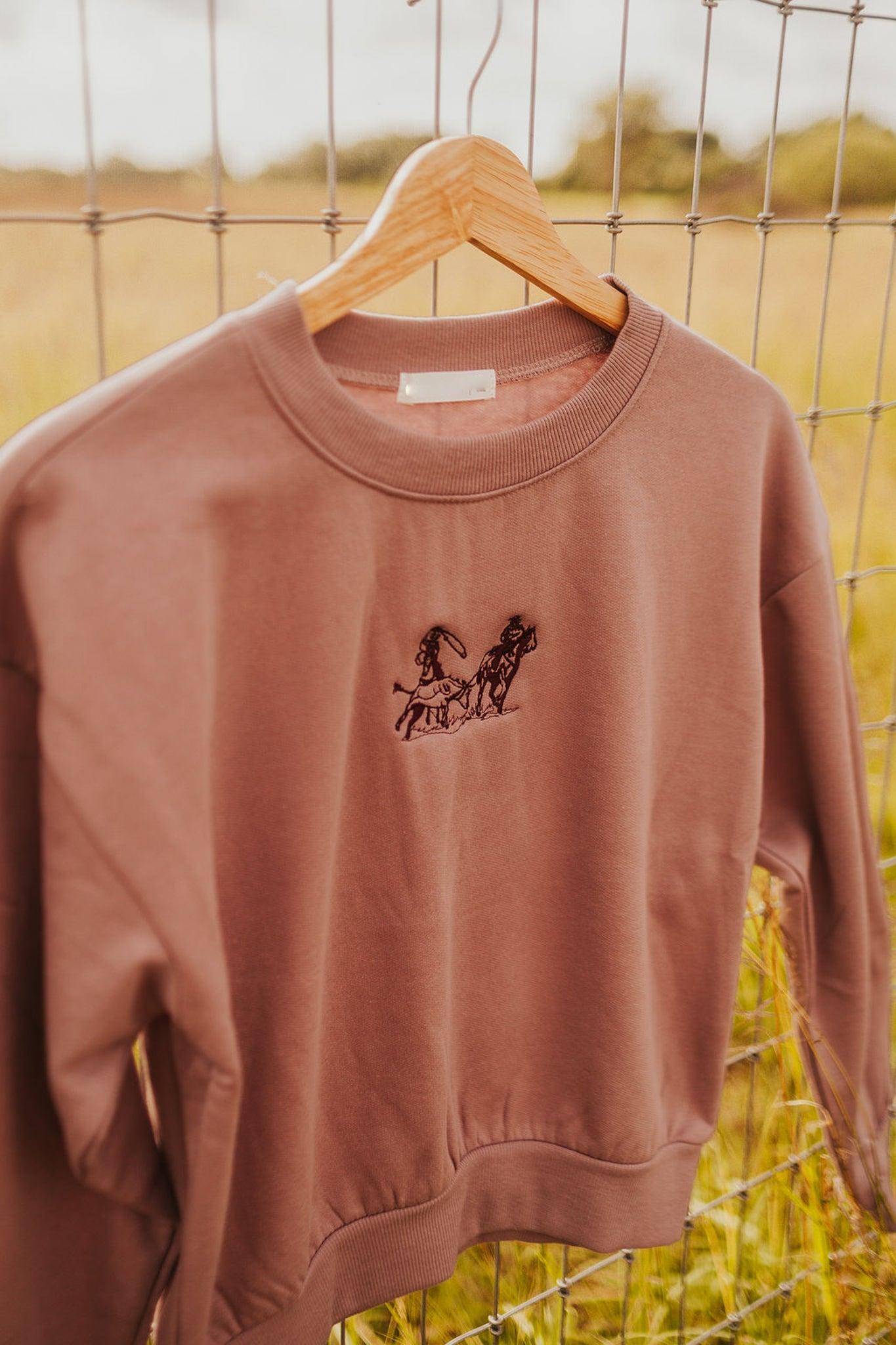 The Team Roper Sweatshirt in Mauve