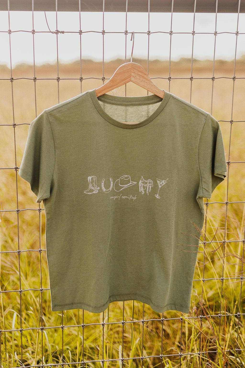 The Cowgirl Essentials Baby Tee