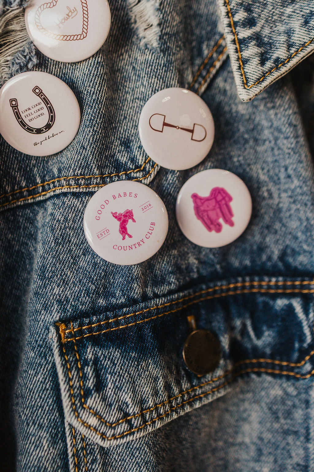 The GBCO High Class Cowgirl Pins