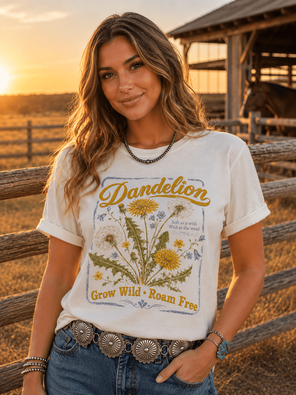 Grow Wild Dandelion Graphic Tee