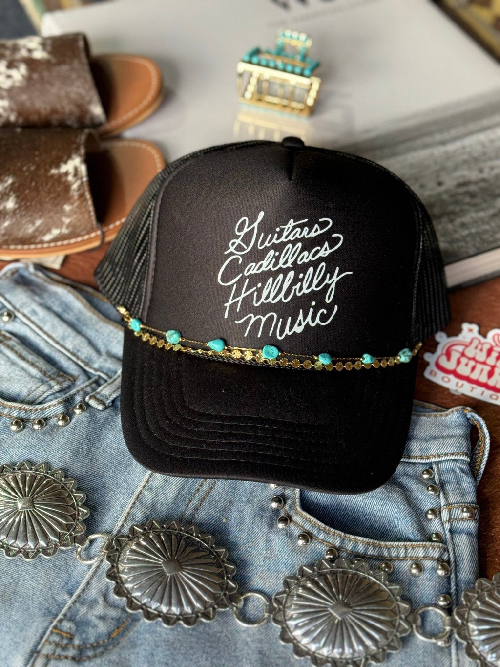 Guitars Cadillacs Trucker Hat