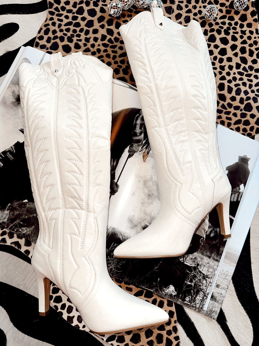 The High Call Boots - Cream