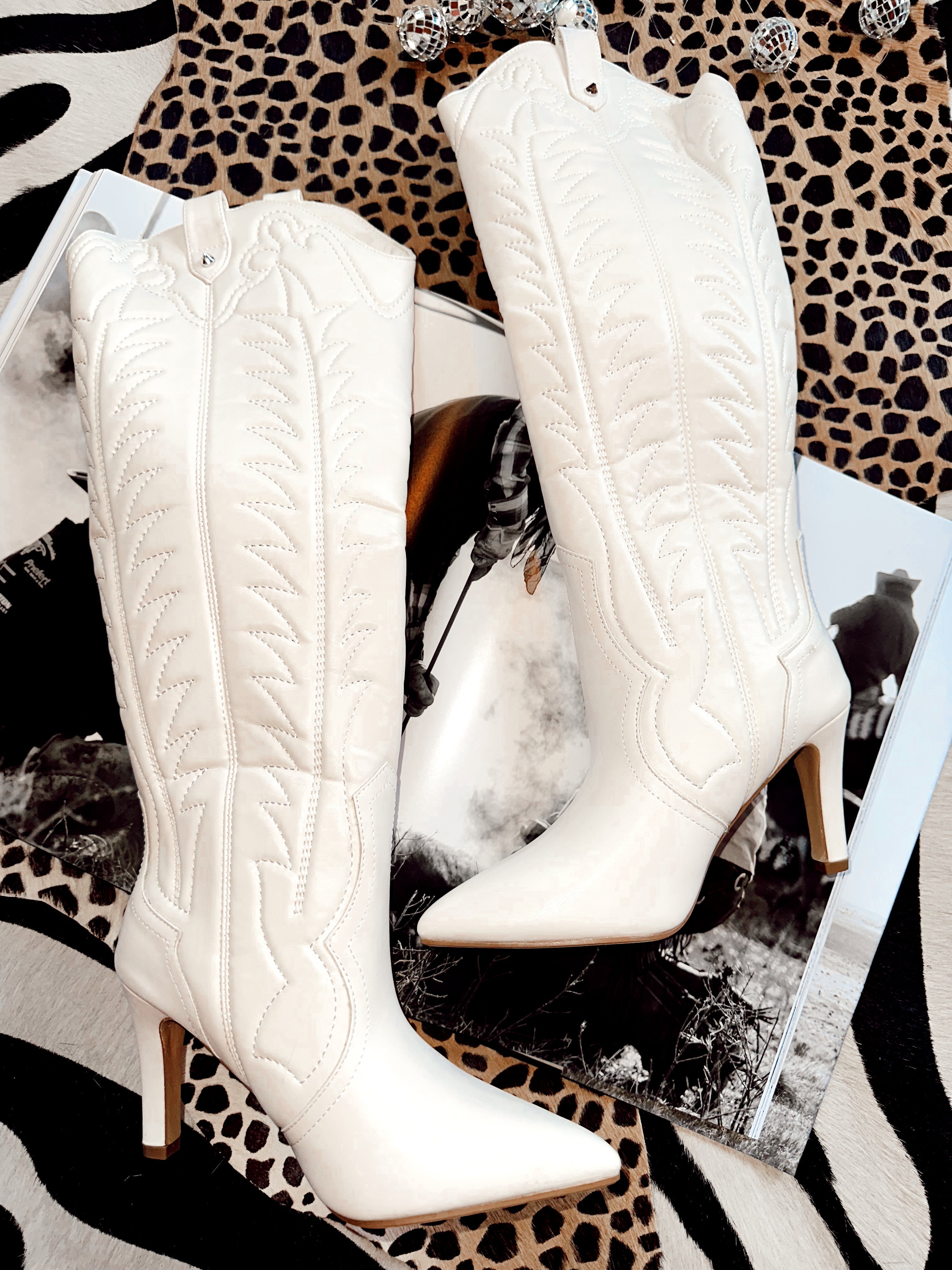 The High Call Boots - Cream