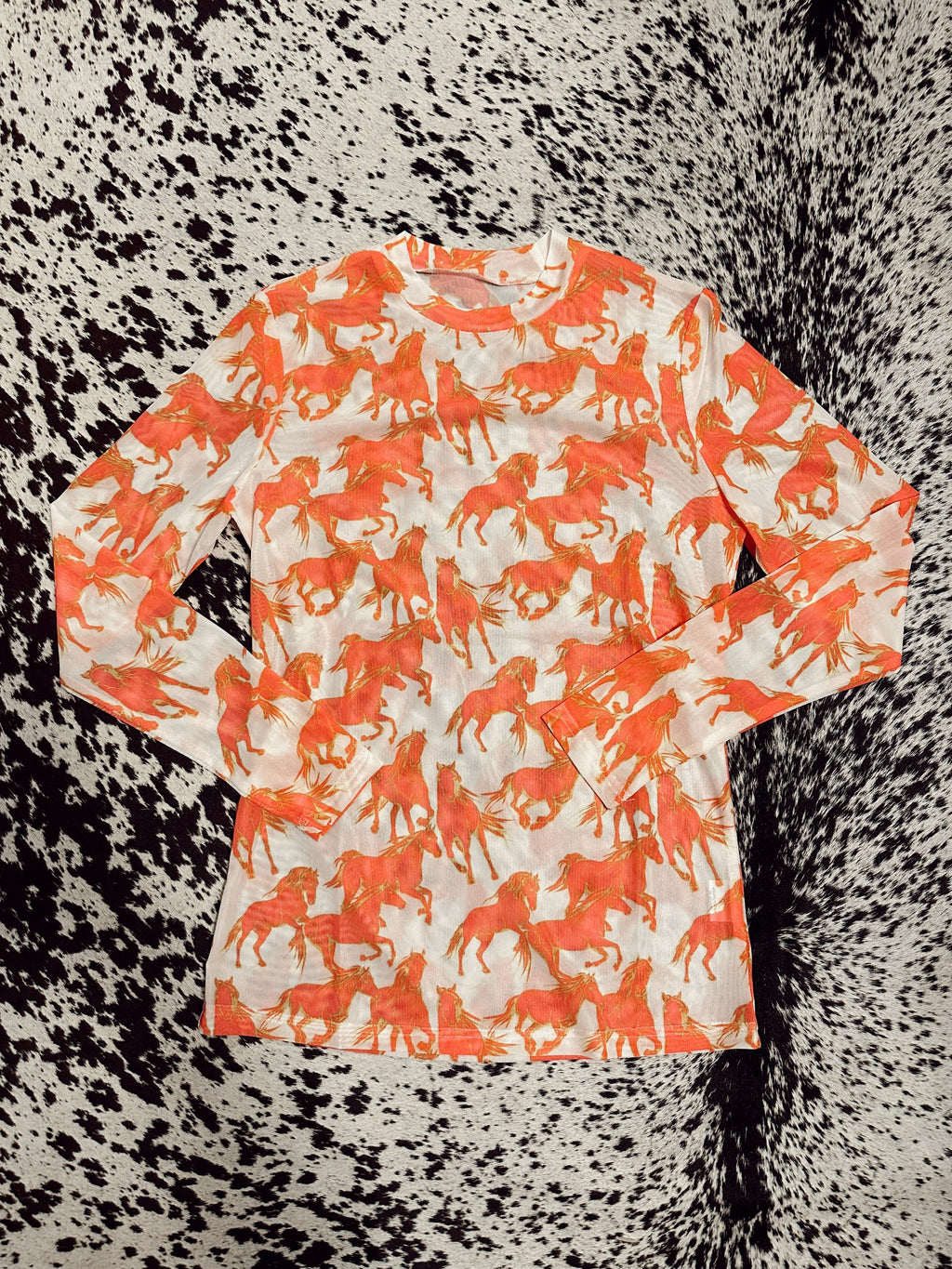 The Neon Wild Horse Mesh Top