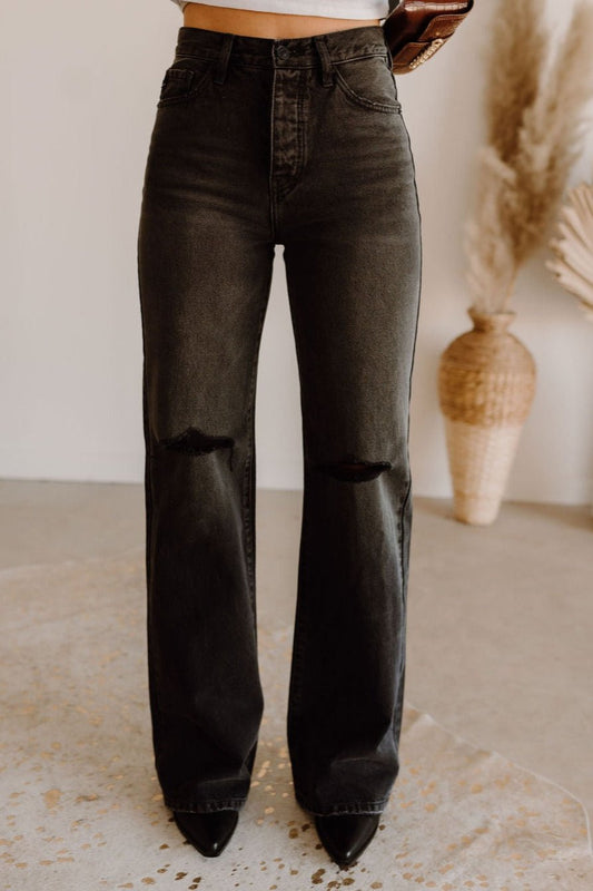 The Serena Pant in Washed Black