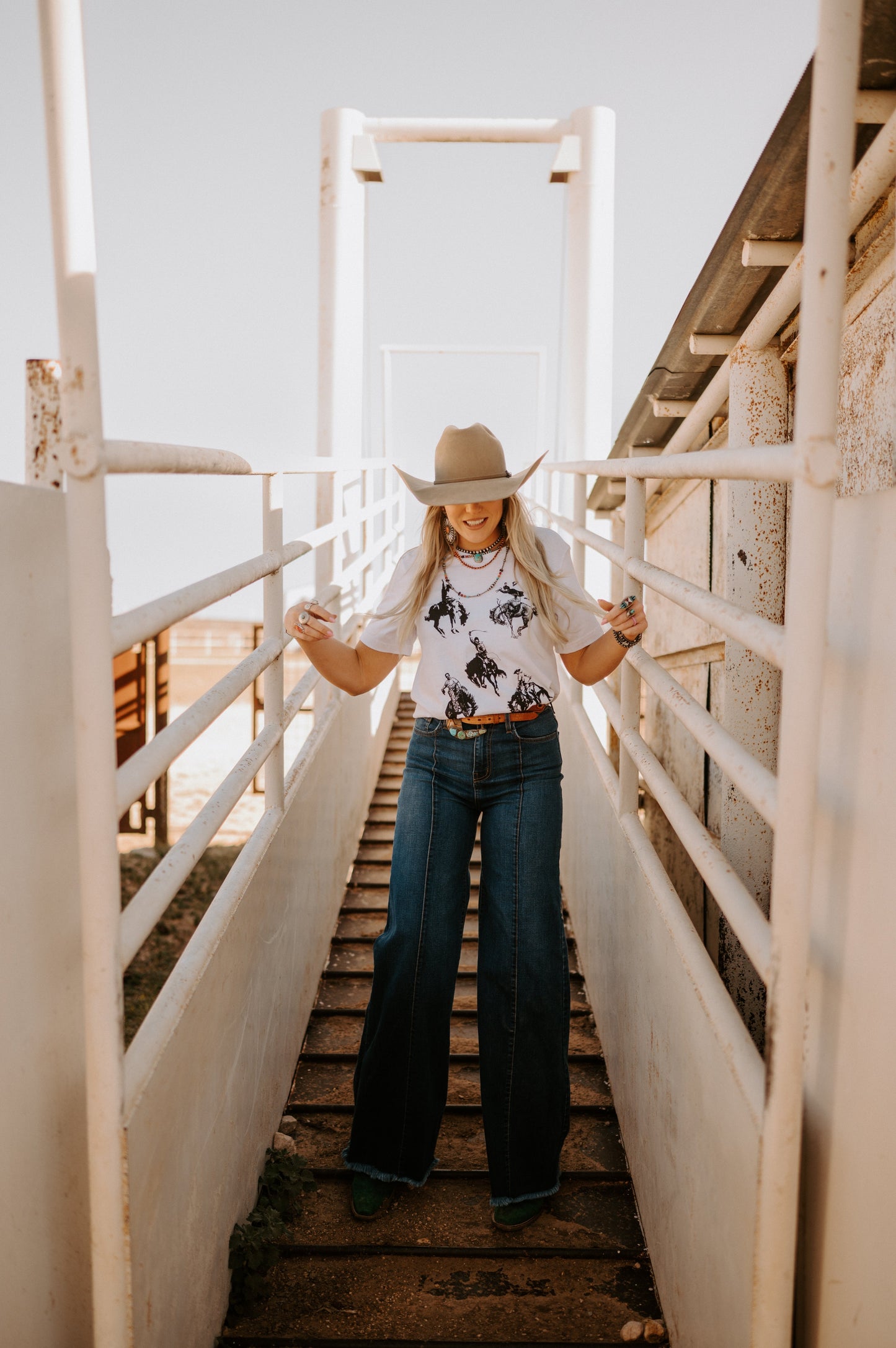 The Loretta Trouser Jean in Medium Wash