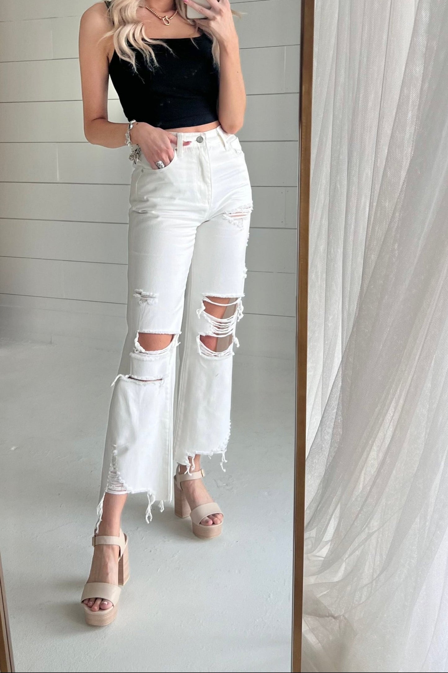 SALE The Sheridan Jean In White