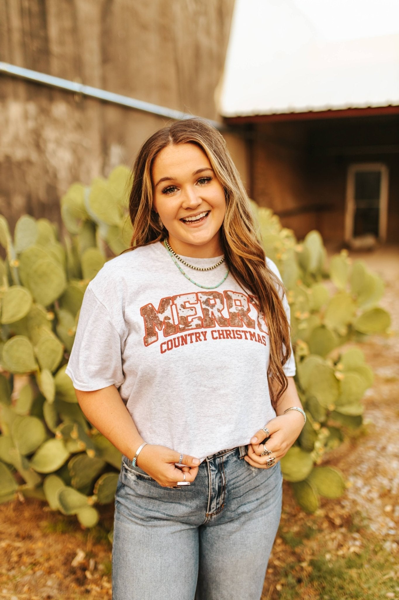 Merry Country Christmas Graphic Tee