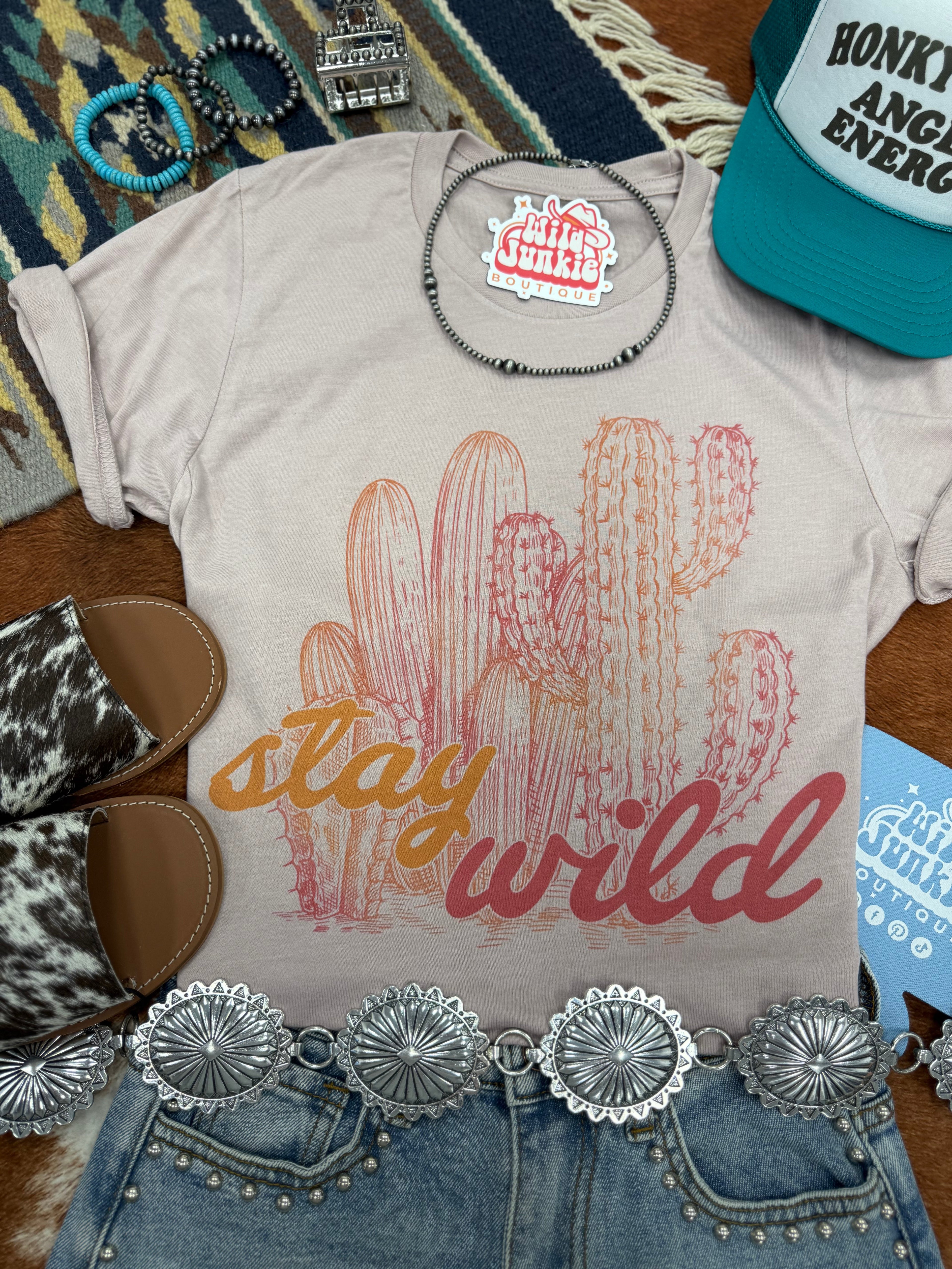 Stay Wild Cactus Graphic Tee