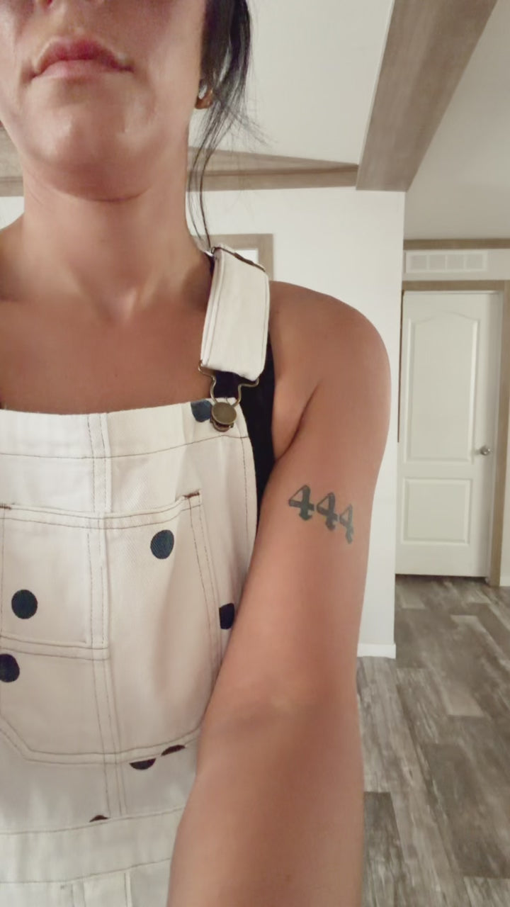 PREORDER OPEN - Jet Stream Polka Dot Print Bib Pocket Denim Barrel Overalls Jumpsuit