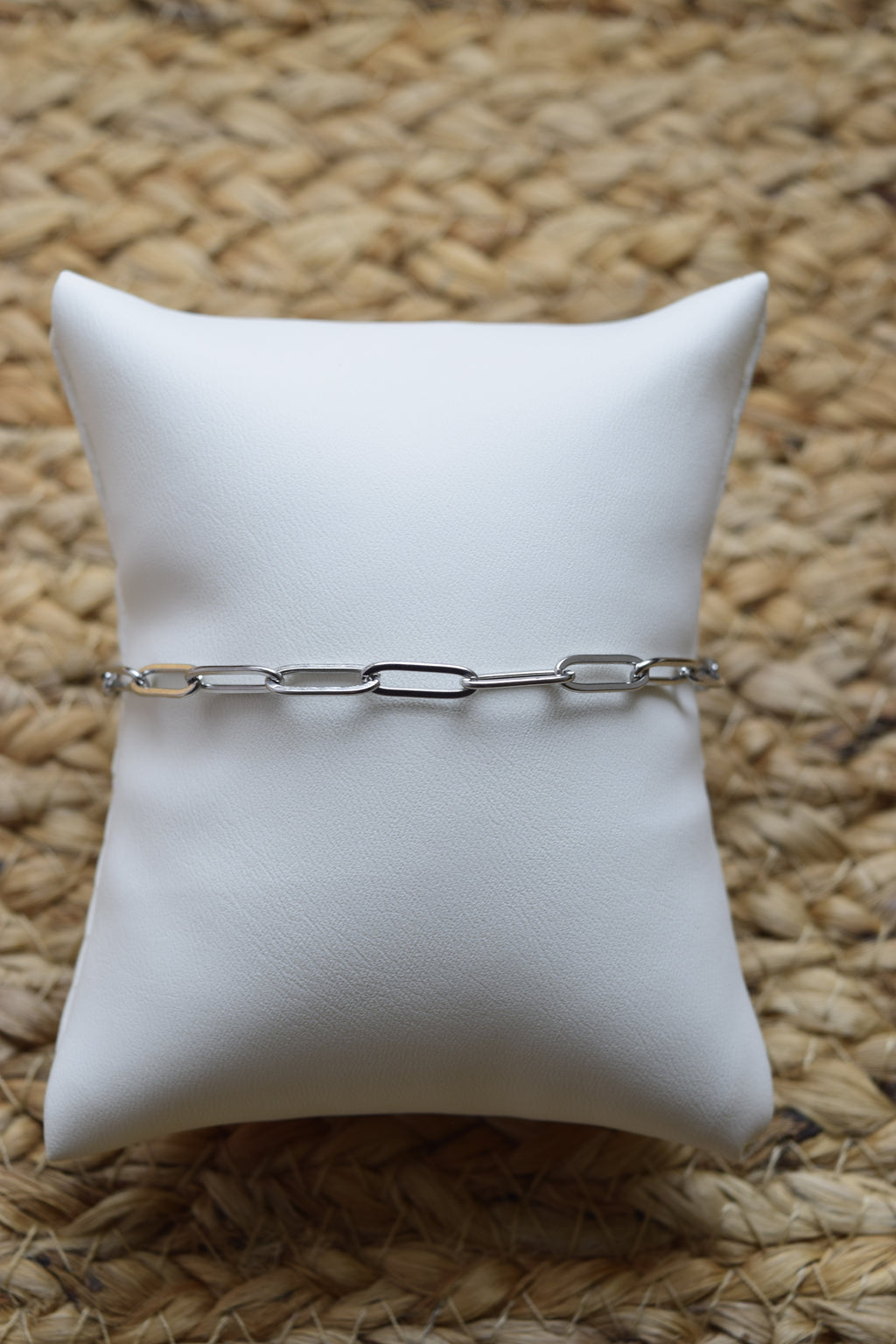 Stainless steel Paper Clip Chain Bracelet