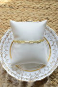 Dainty Gold Paperclip Bracelet