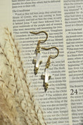 By His Grace- Dainty Cross Dangles in Gold