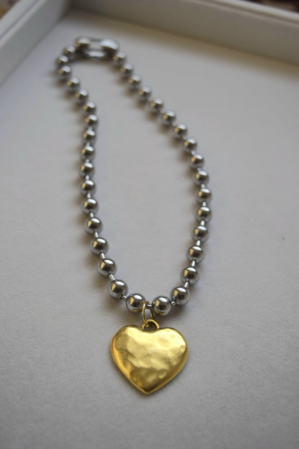 Chunky Statement Heart Necklace