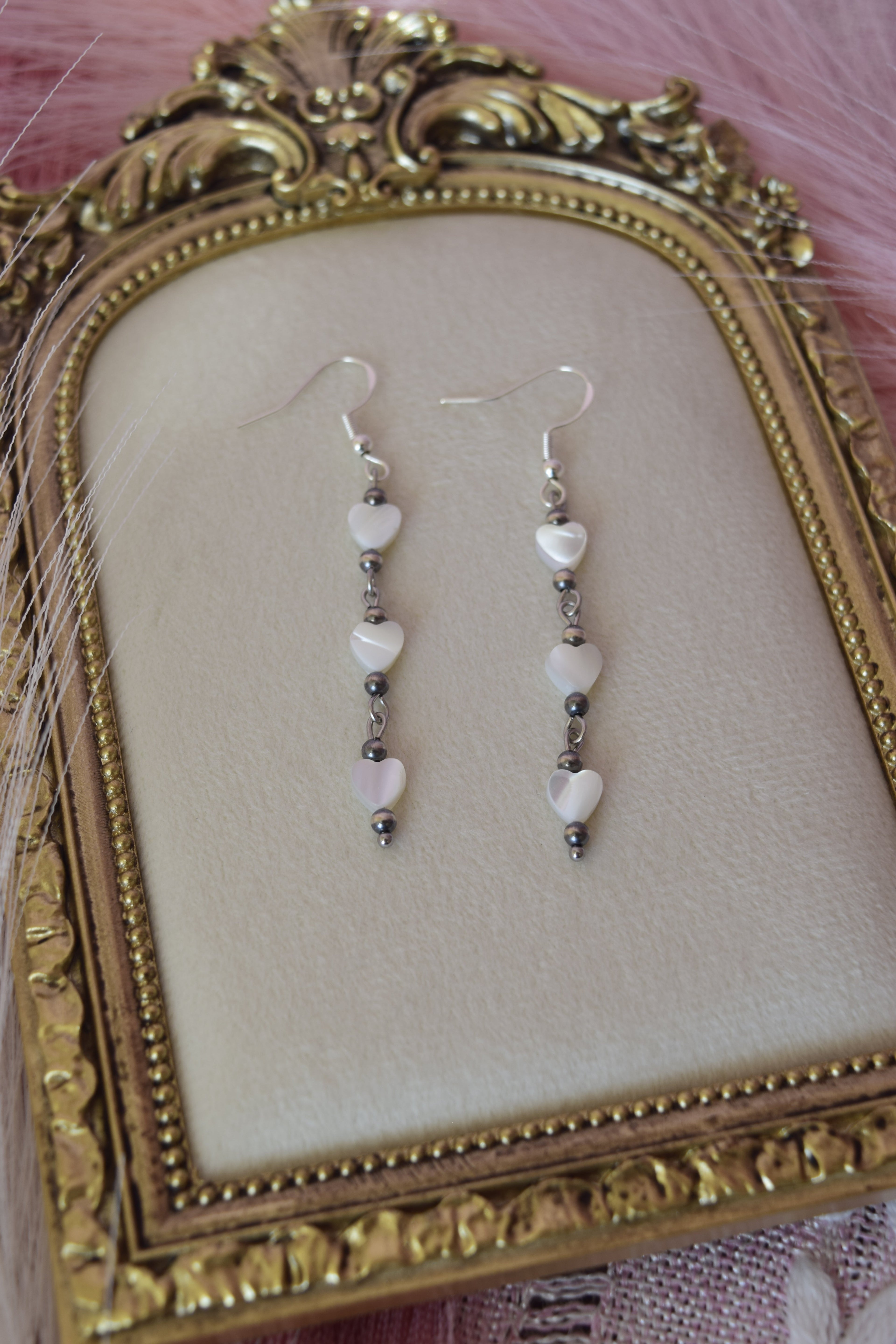 Falling for you dangles in silver