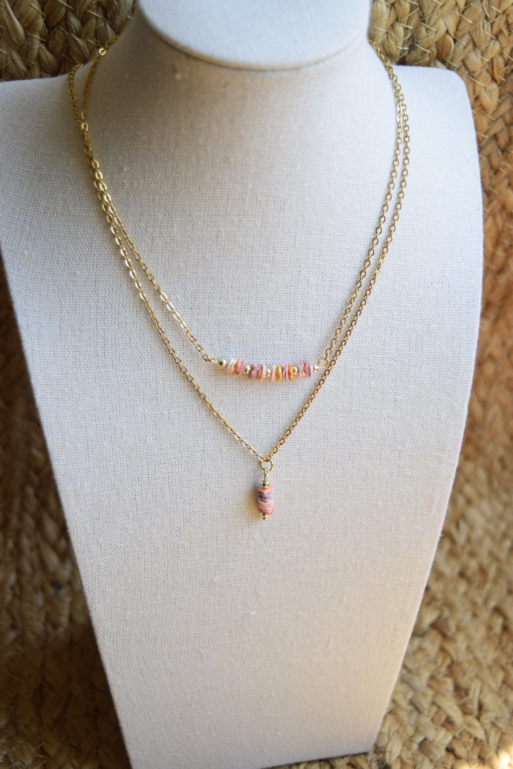 Golden il Lido bar necklace