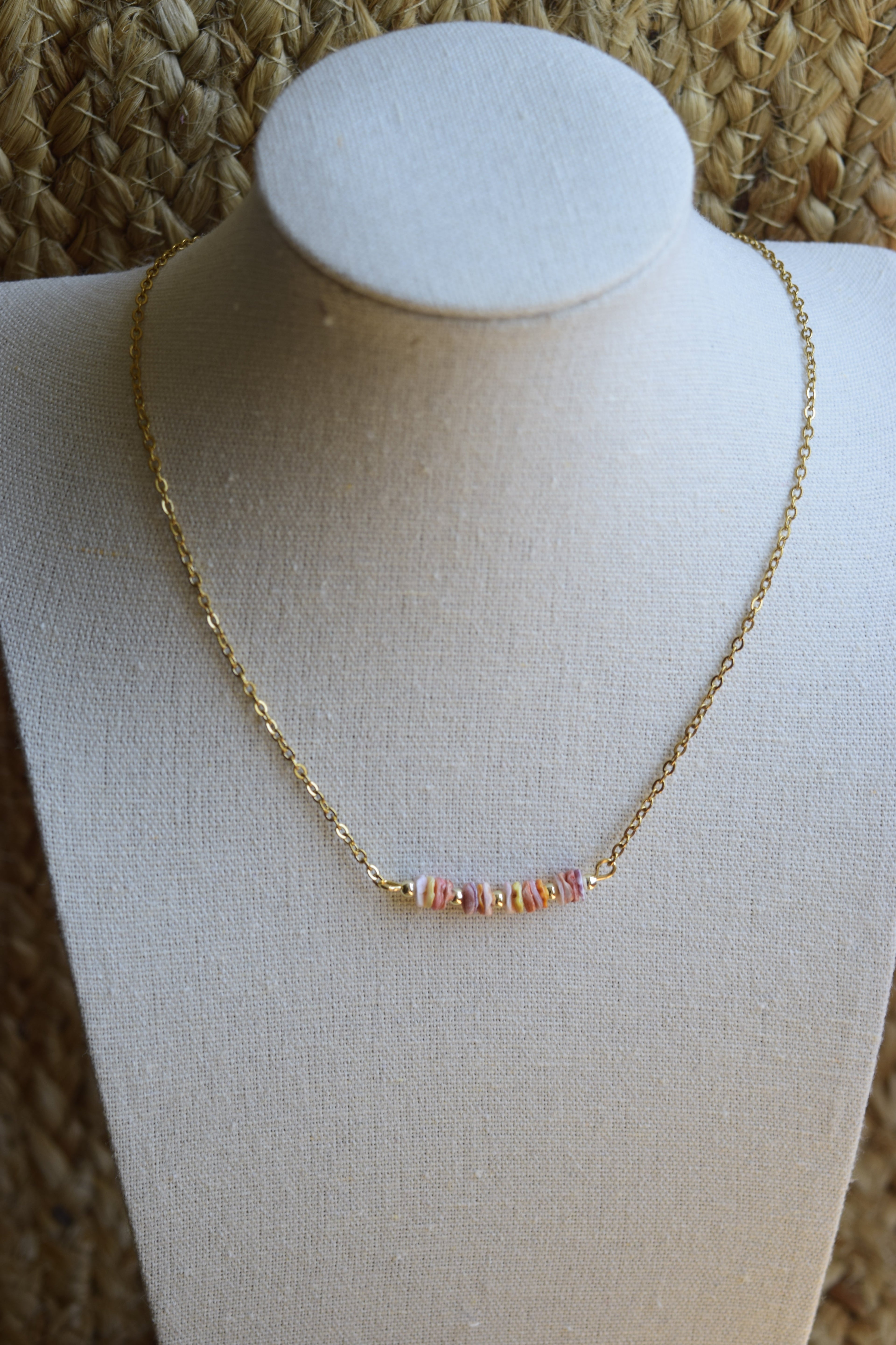 Golden il Lido bar necklace