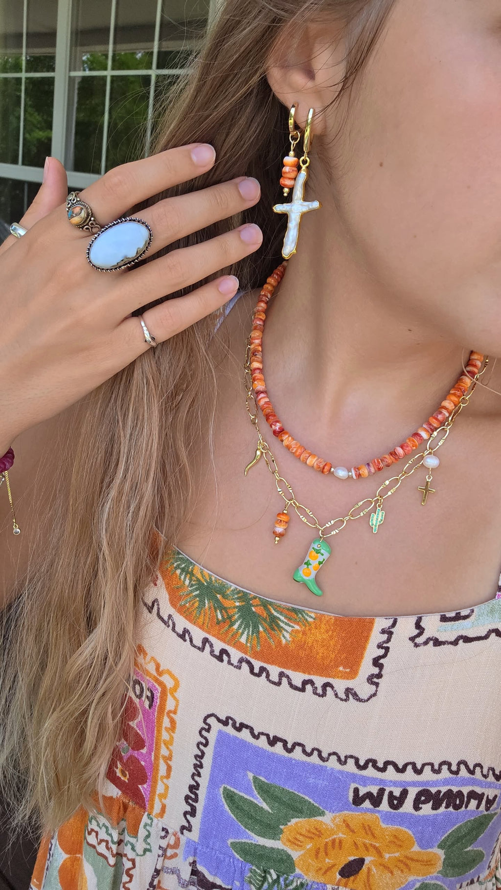 Sweet Arancia Charm Necklace