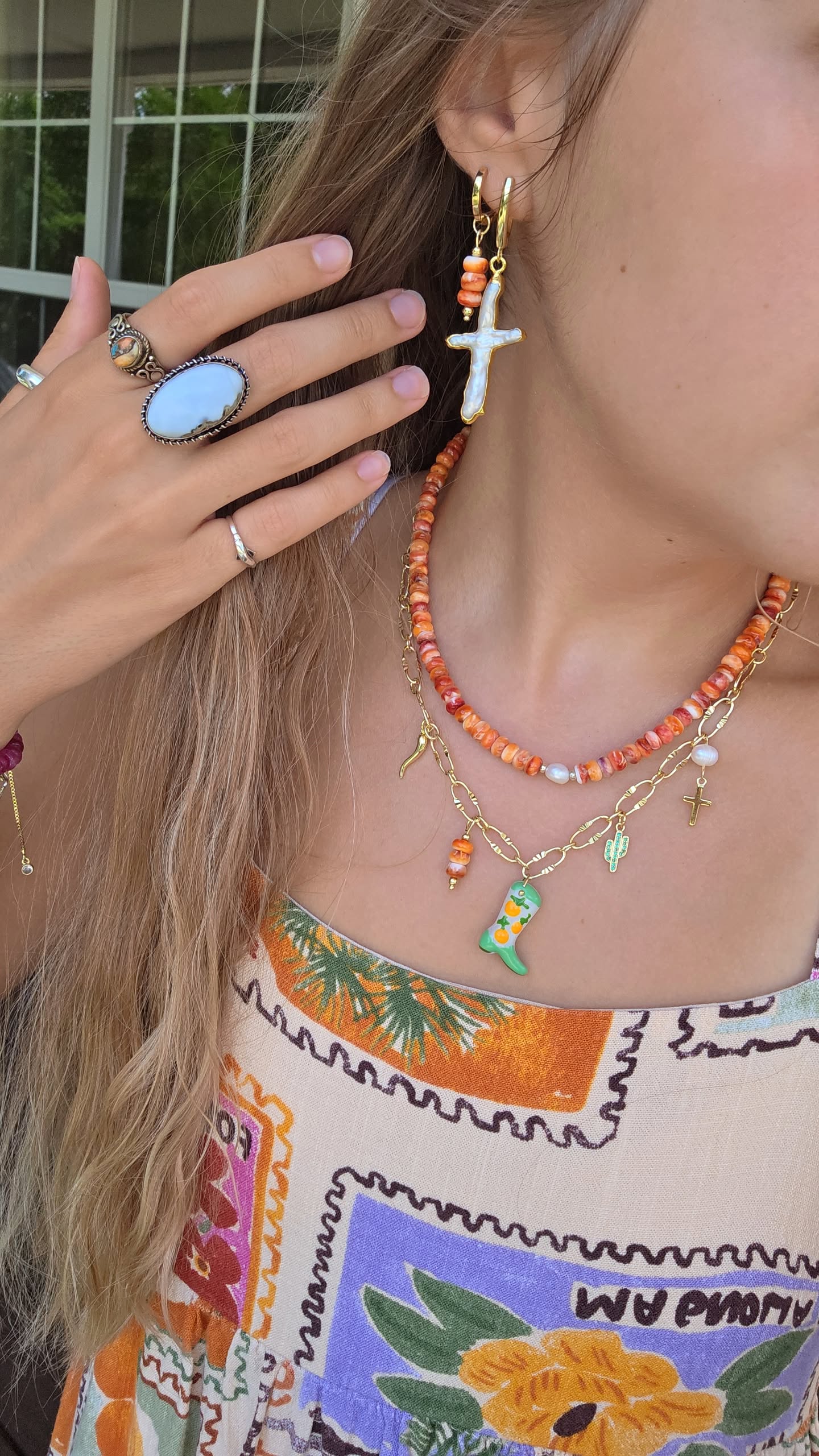 Sweet Arancia Charm Necklace
