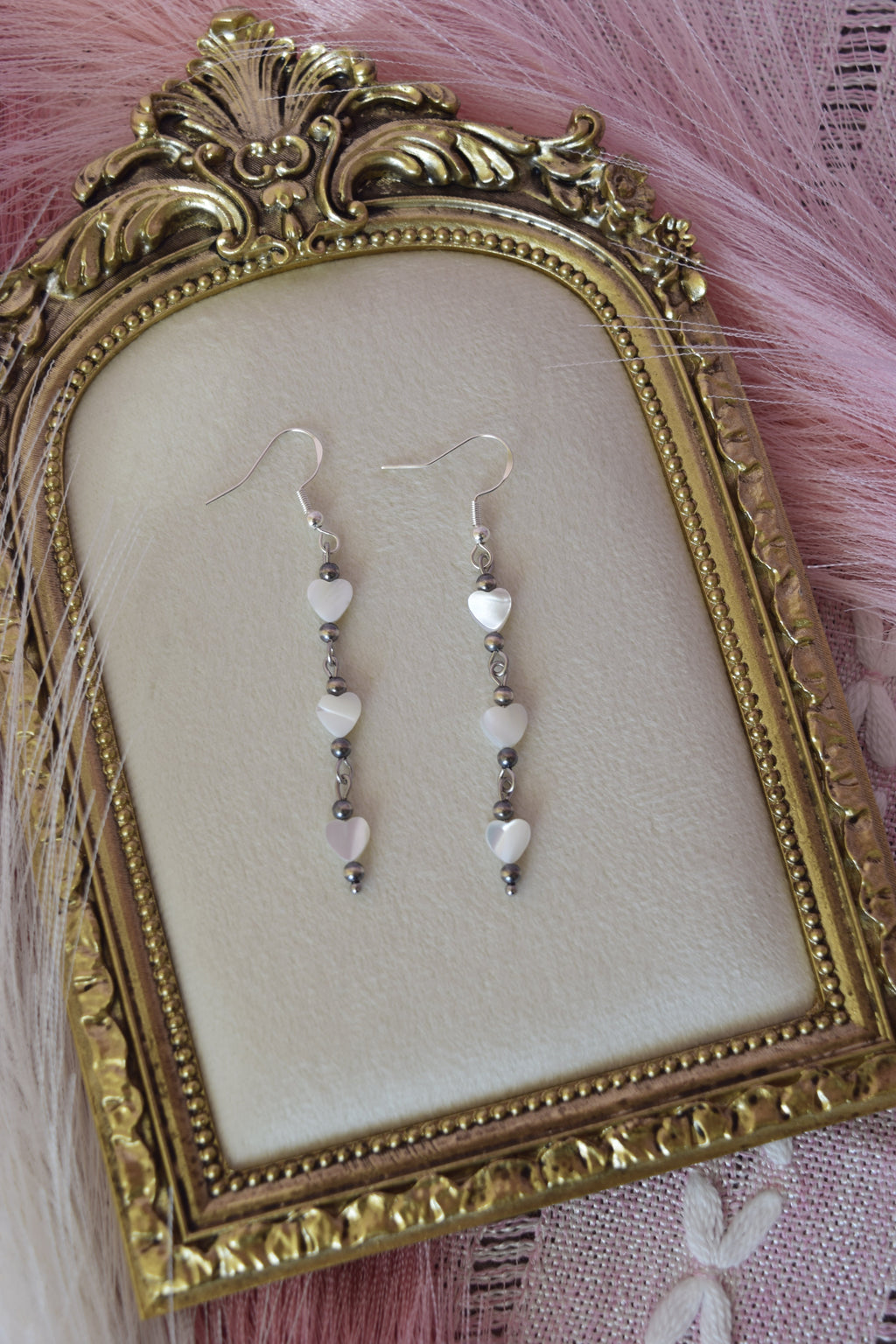 Falling for you dangles in silver