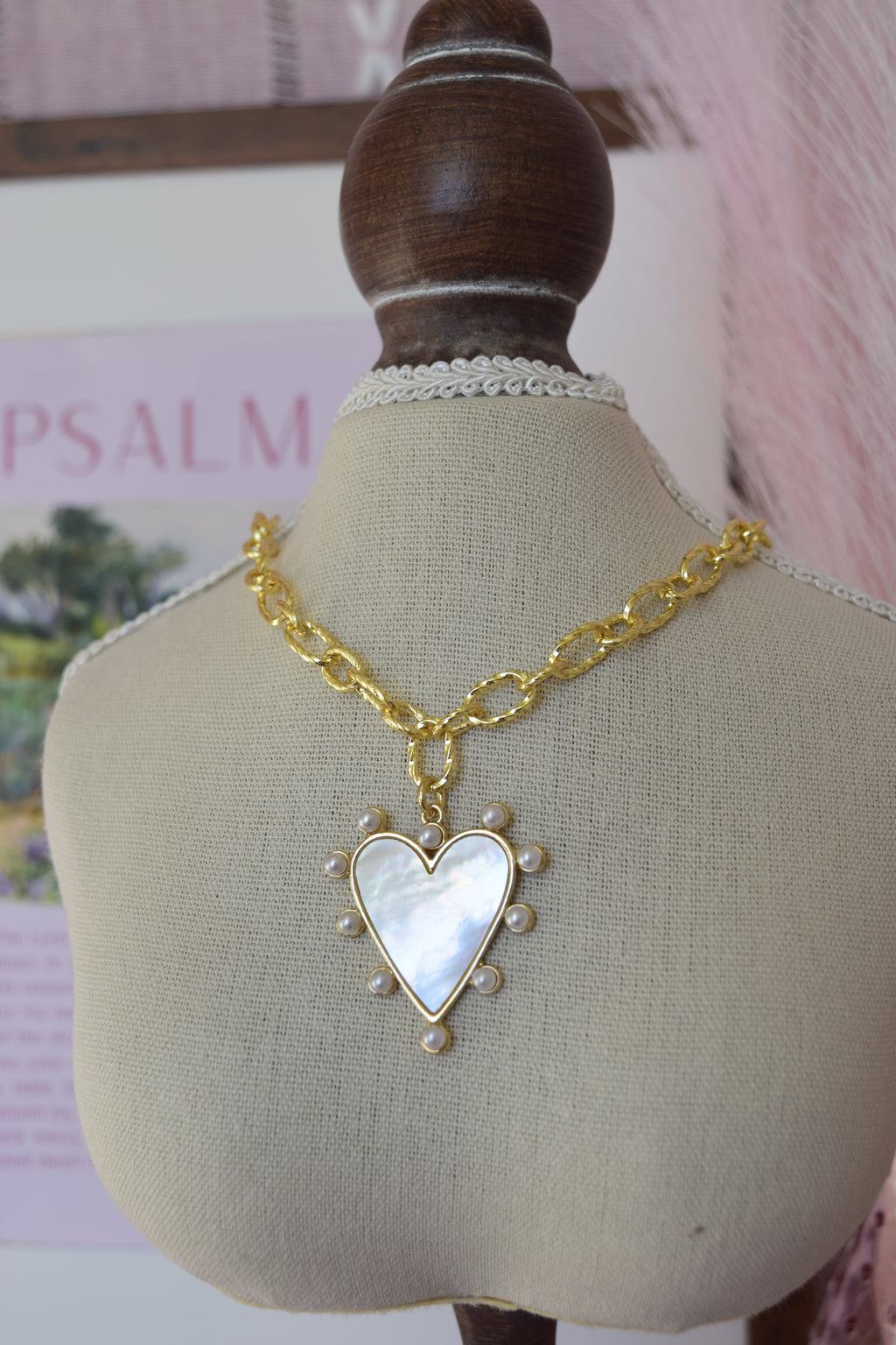 Heart of gold necklace
