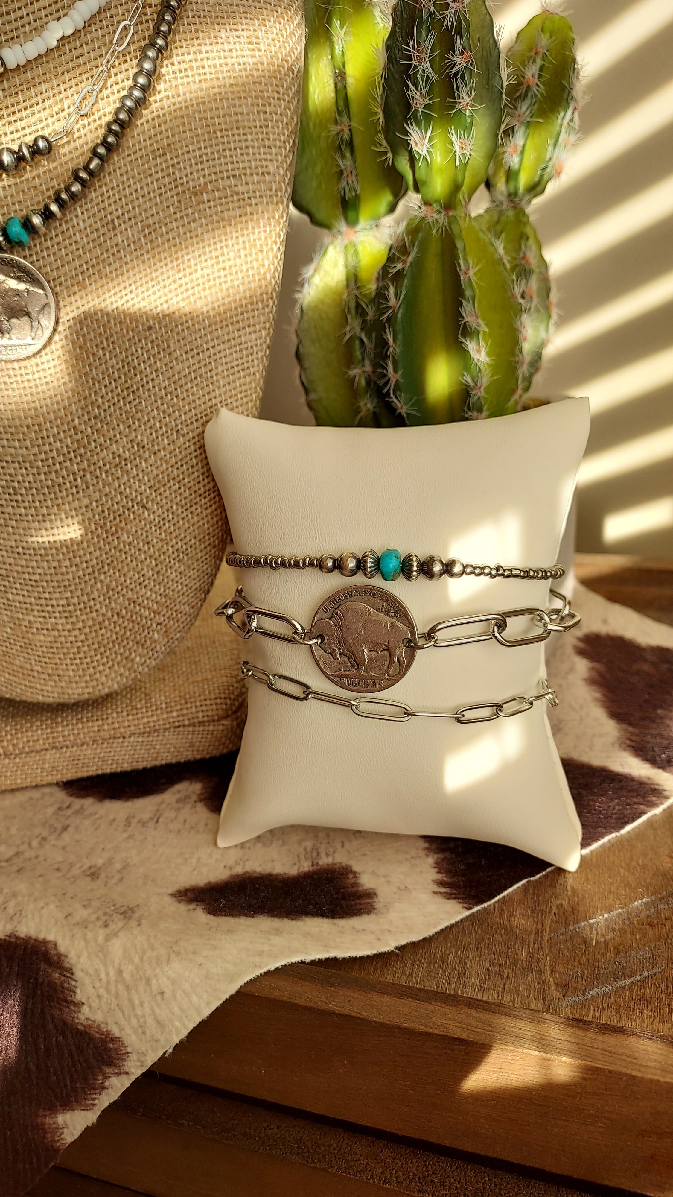 Stainless steel Paper Clip Chain Bracelet