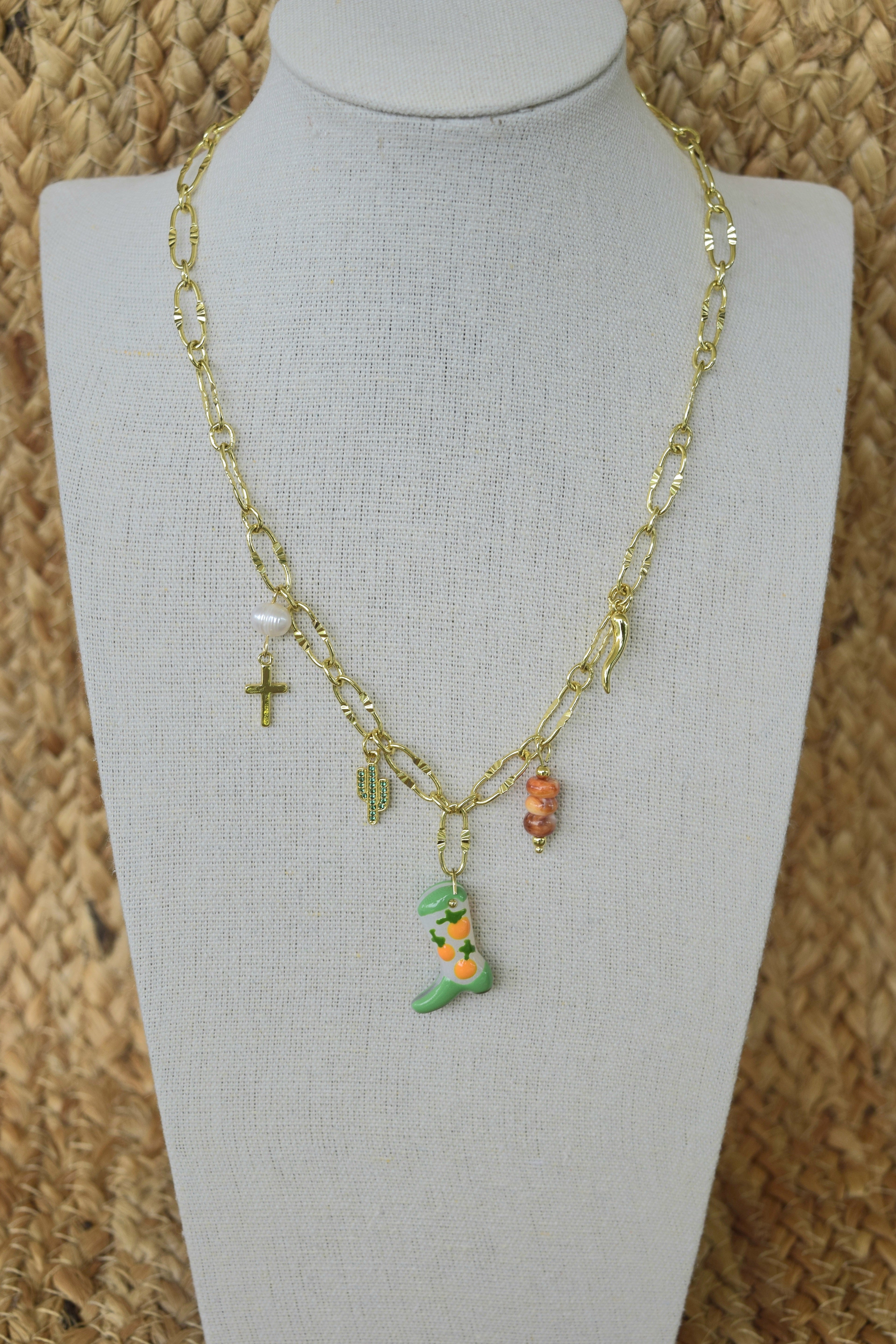 Sweet Arancia Charm Necklace