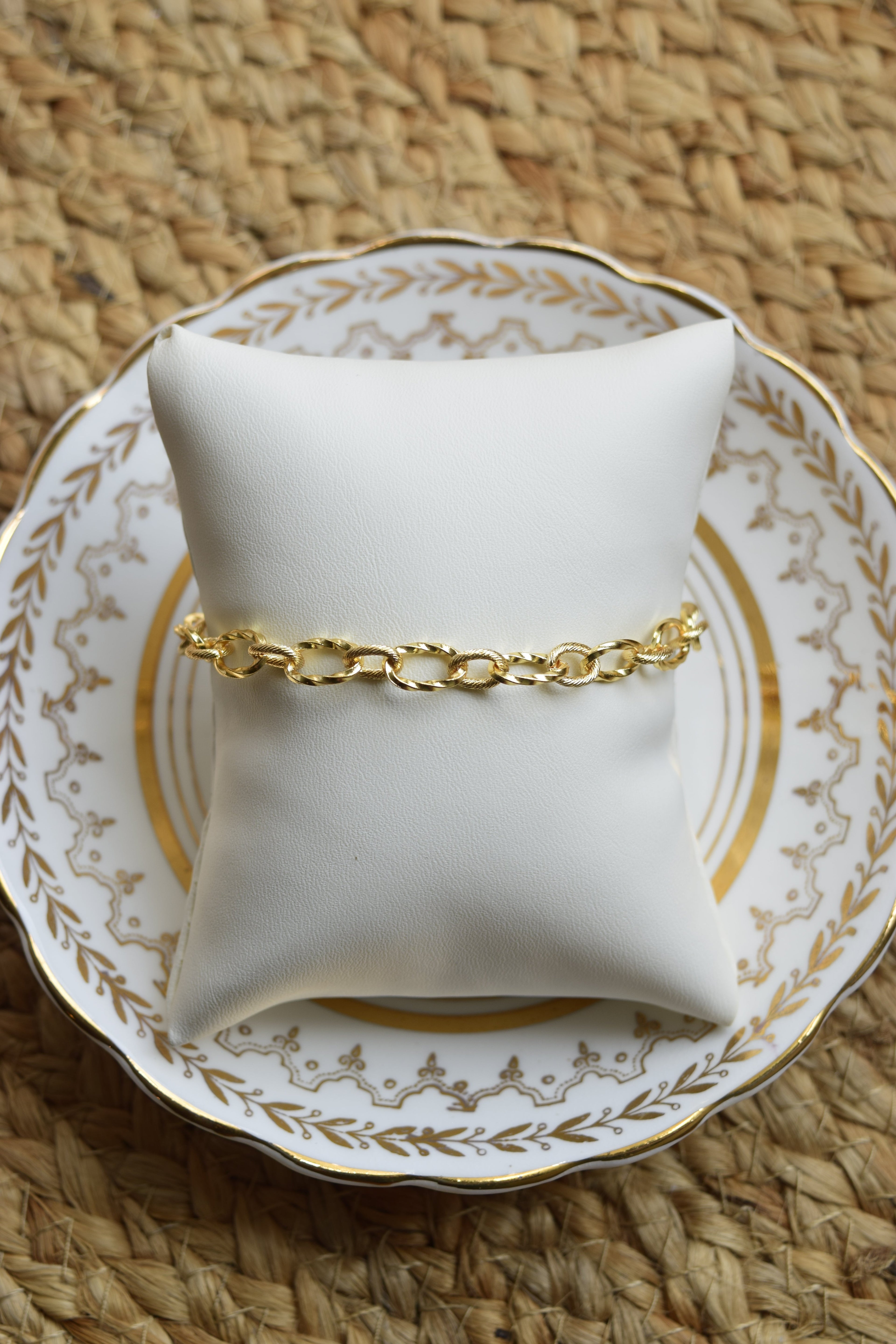 Golden Twisted Rope Bracelet
