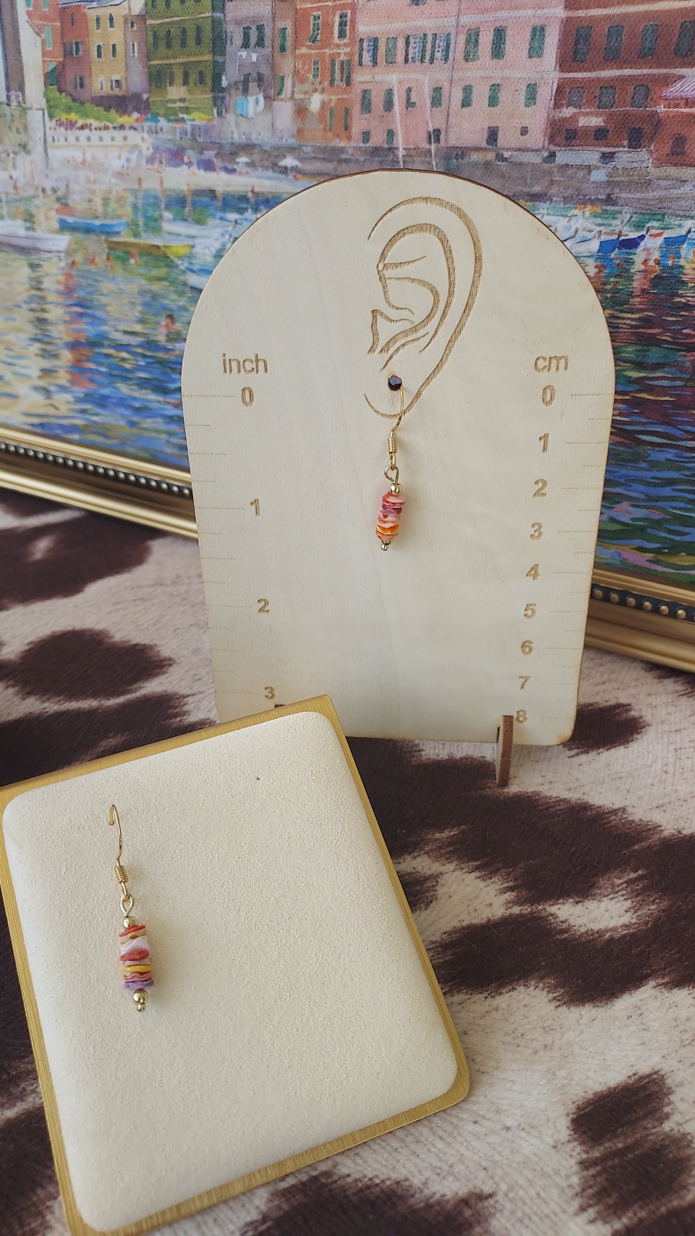 Golden il Lido dangles