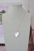Dainty heart pendant necklace