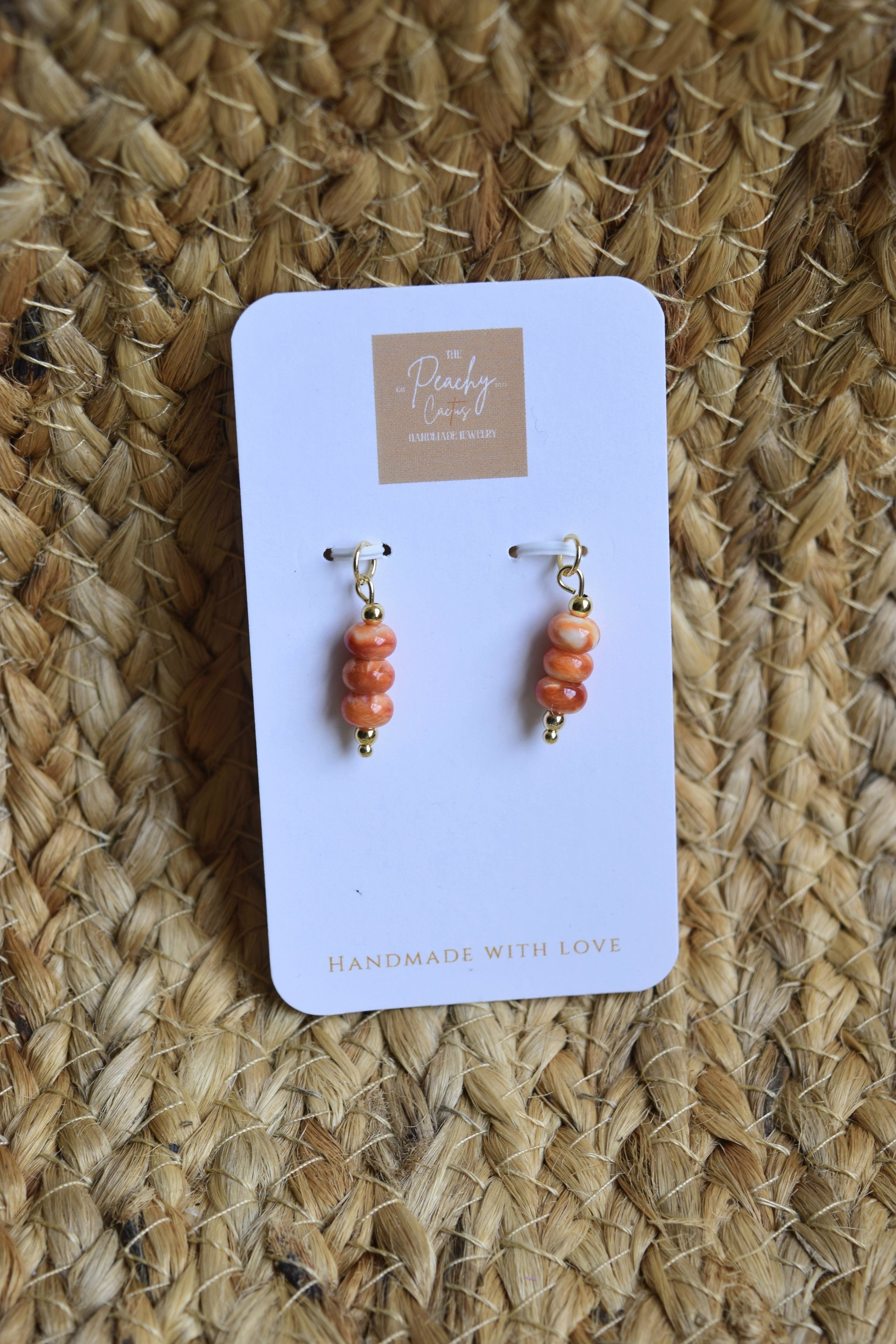 Sweet Arancia Earring Hoop Charms