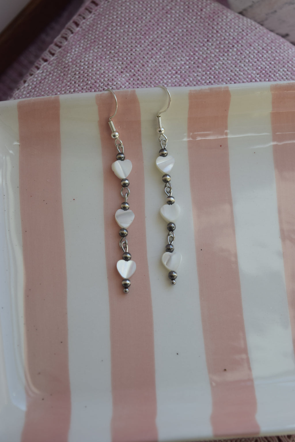 Falling for you dangles in silver