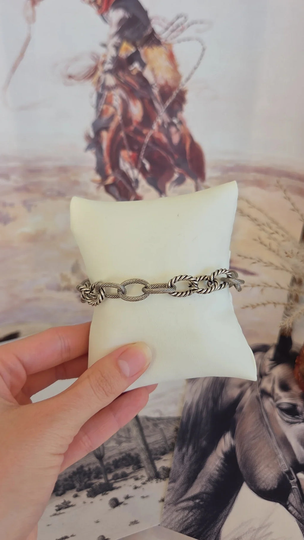 Country Chunky Chain Statement Bracelets