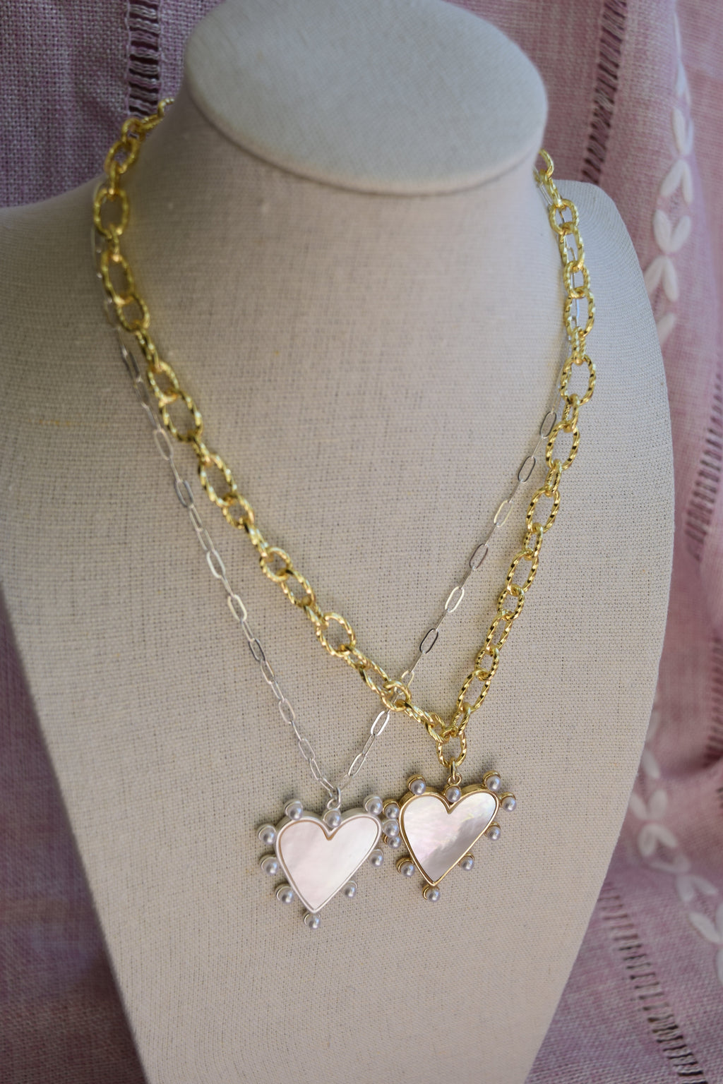 Heart of gold necklace