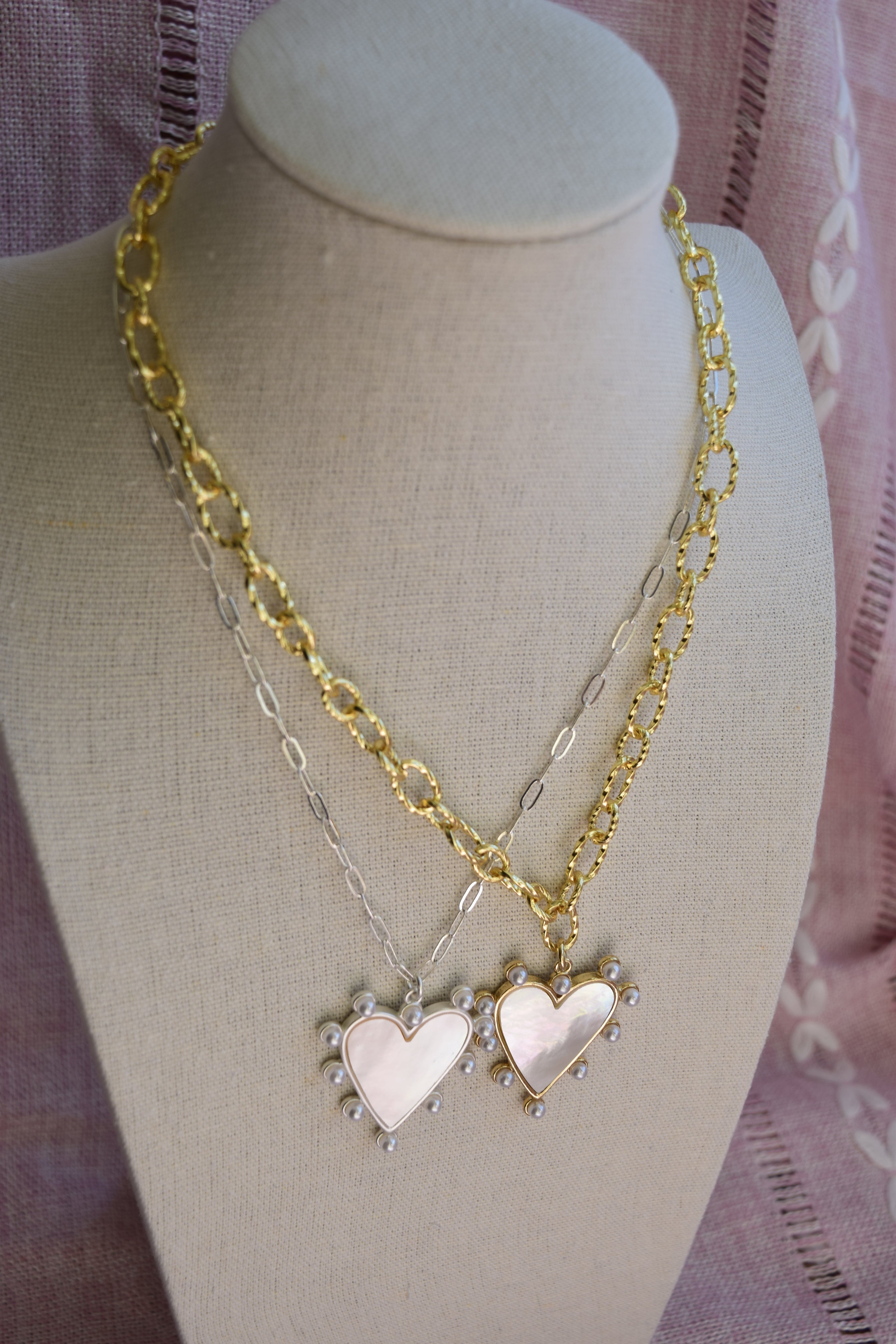 Heart of gold necklace