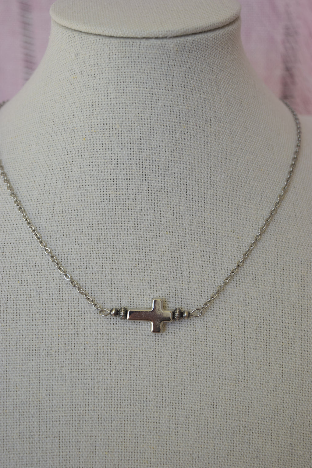 Dainty cross necklace