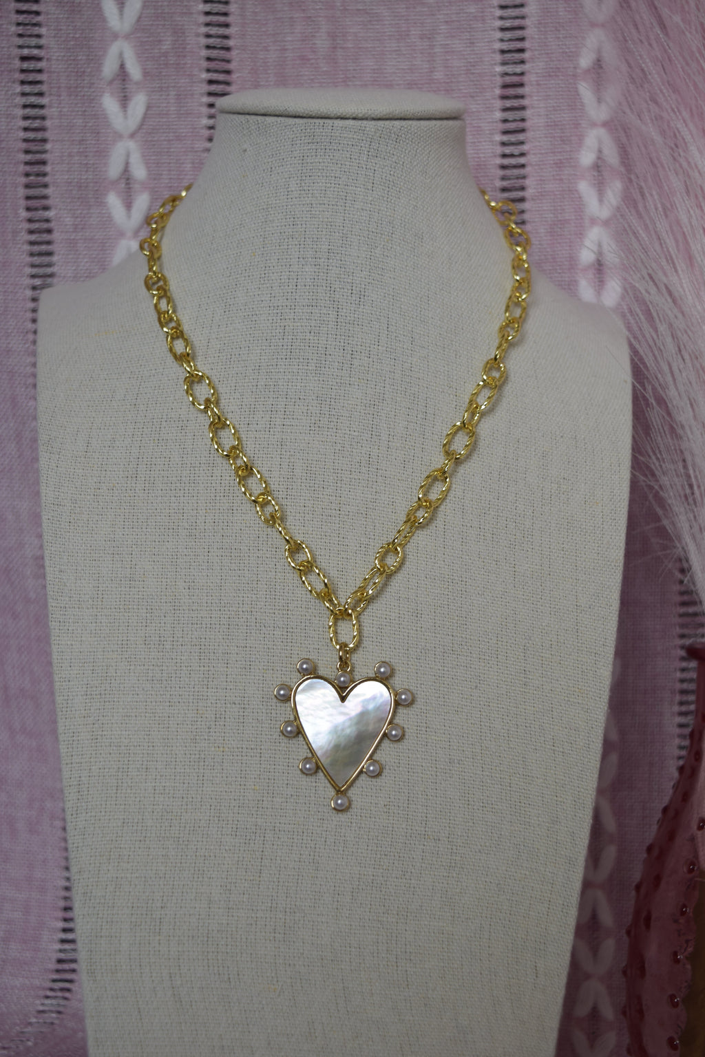 Heart of gold necklace