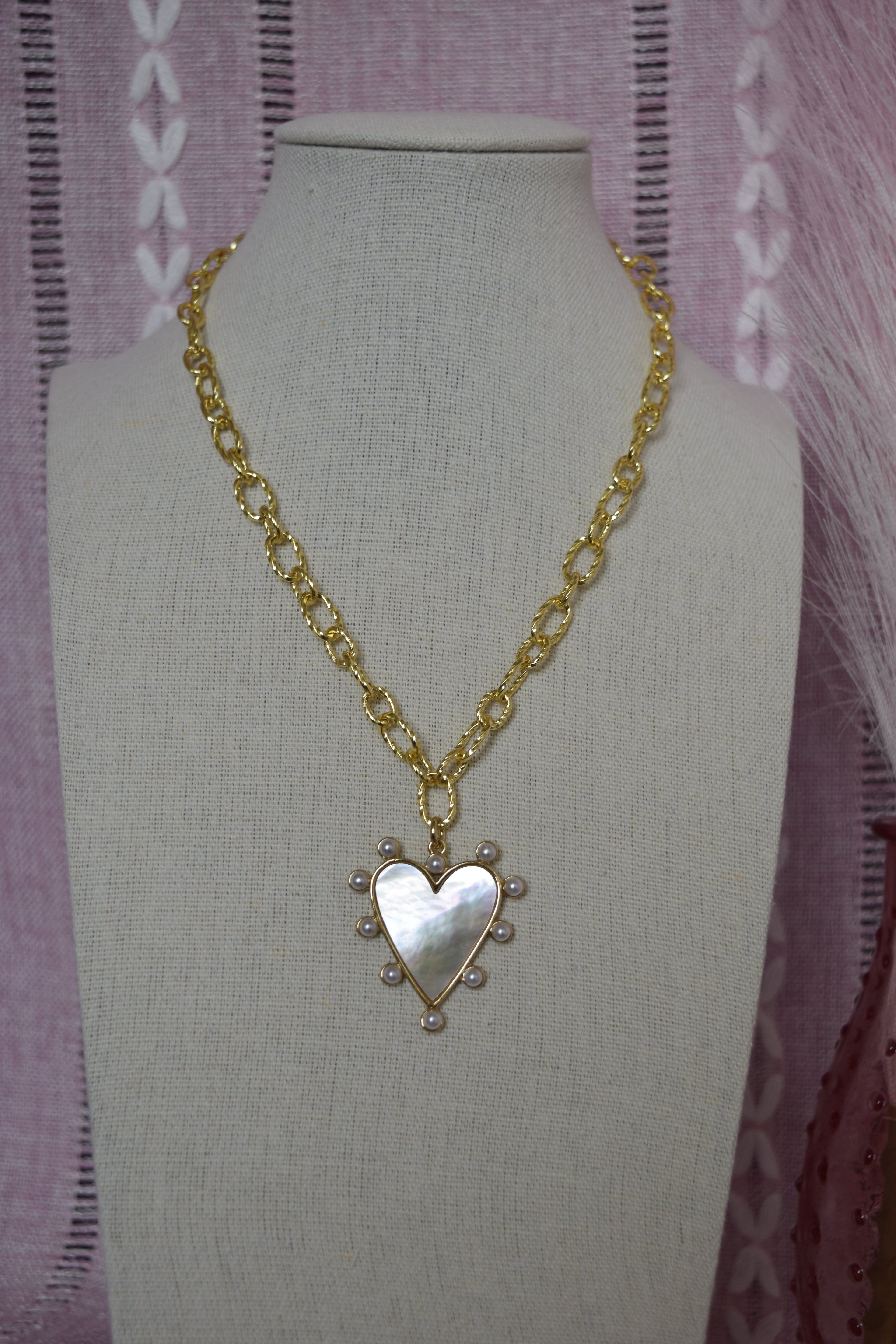 Heart of gold necklace
