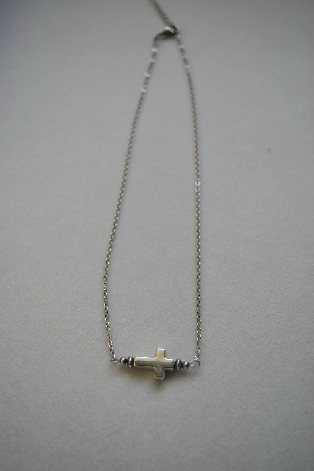 Dainty cross necklace