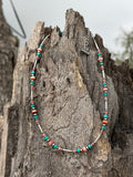 Sterling Silver Canyon Rose Mixed Stone Beaded Necklace