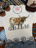 Texas Longhorn Bluebonnet Graphic Tee