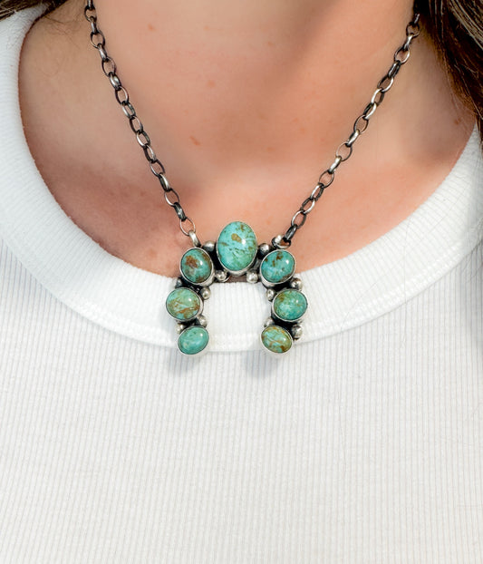 Naja Kingman Turquoise Necklace